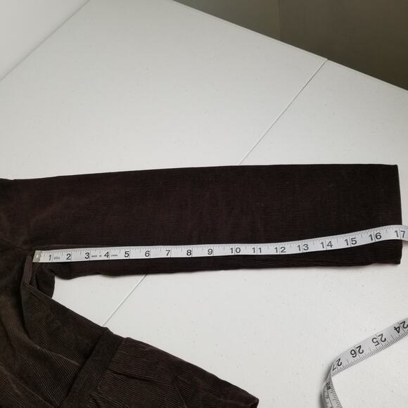 Talbots Dark Brown Button Front Corduroy Jacket Blazer Lined Excellent Size 8 p - Picture 7 of 9